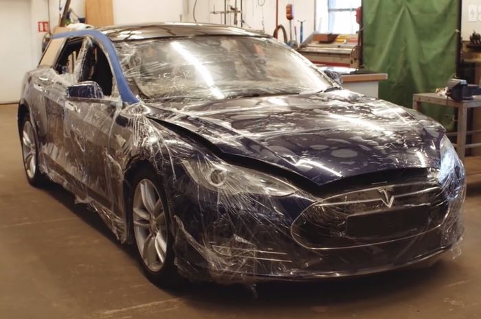 Tesla Model S P90D dimodifikasi jadi model wagon