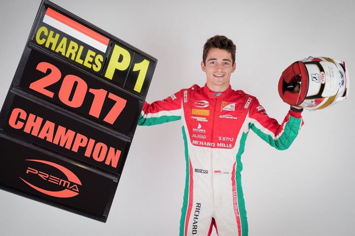 Juara F2 2017 Charles Leclerc kabarnya akan bergabung ke tim Sauber di balap F1 tahun depan