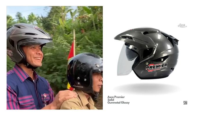 Helm yang dipakai Ganjar teridentifikasi Asca Premier