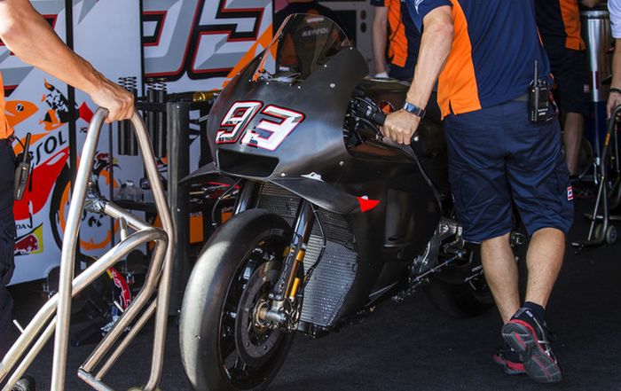 Motor Marc Marquez pada tes MotoGP di Ceko