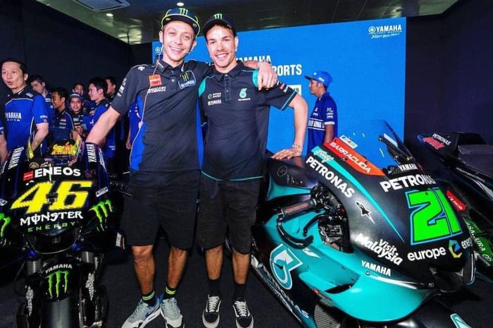 Valentino Rossi dan Franco Morbidelli 