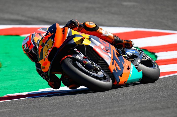 Pembalap Red Bull KTM, Pol Espargaro mengaku tetap puas dengan hasil yang di raih di MotoGP San Marino 2019
