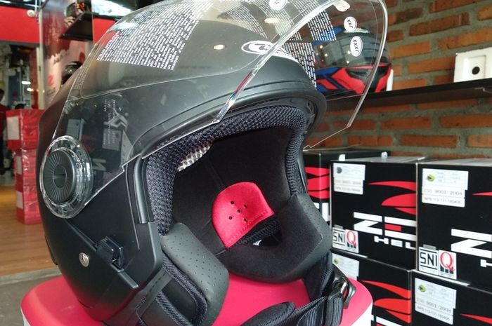 Baru Nih Helm Open Face Siap Pasang Interkom Sediakan Kocek Rp