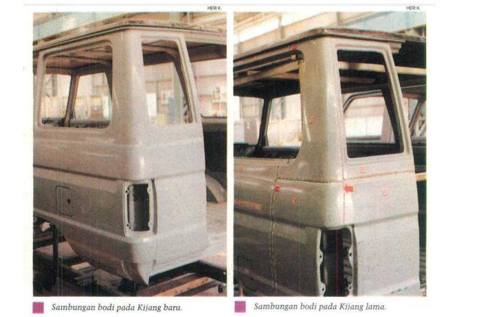 Perbedaan sambungan bodi Kijag lama Vs Kijang baru