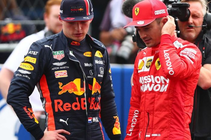Dapat hukuman mundur 3 grid, Max Verstappen harus relakan pole position F1 Meksiko ke pembalap Ferrari, Charles Leclerc.