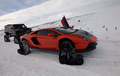 Demi Konten, Lamborghini Aventador Dipaksa Melaju di Salju, Berakhir Nyesek!