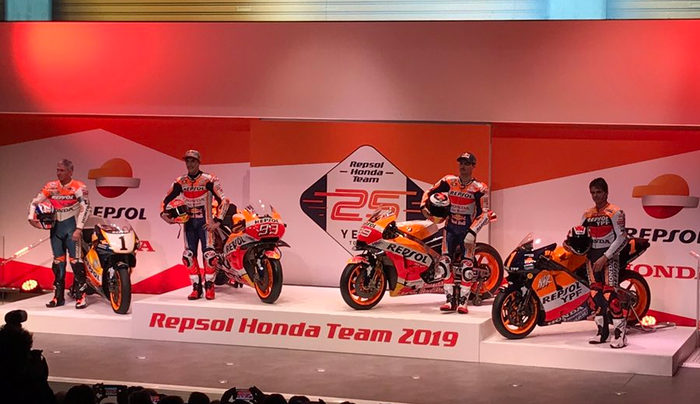 Acara launching tim Repsol Honda MotoGP musim 2019