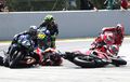 Crash MotoGP Catalunya, Andrea Dovizioso Belum Ikhlas Menerima Permintaan Maaf Jorge Lorenzo