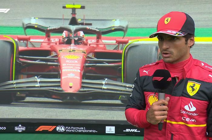 Carlos Sainz khawatir memiliki kesenjangan besar dengan Max Verstappen usai kualifikasi F1 Belgia 2022