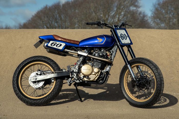 Honda NX650 flat tracker