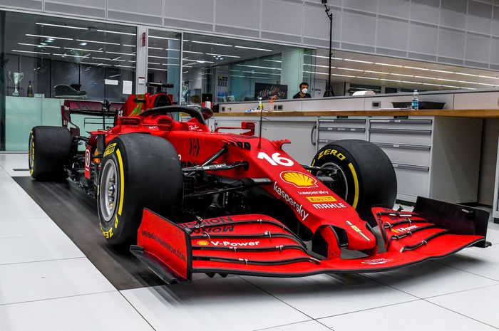 Persiapan tim Ferrari menuju Spa-Francosrchamp untuk balap F1 Belgia 2021