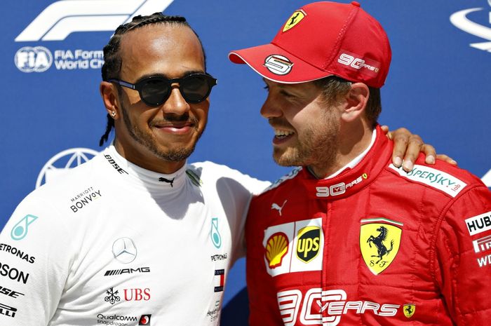 Lewis Hamilton dan Sebastian Vettel jadi rekan satu tim di Mercedes pada balap F1 2021?