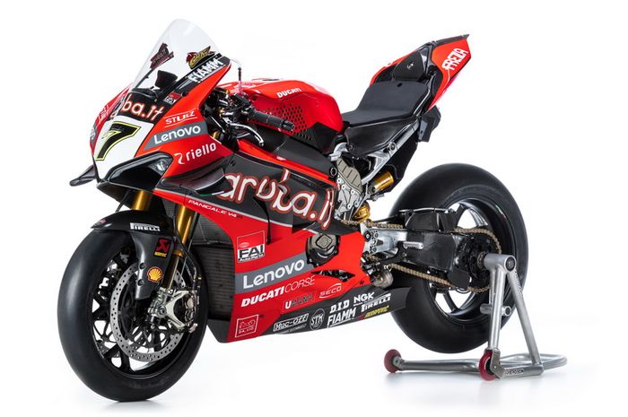 Livery baru motor Ducati Panigale V4 R tim Aruba.it Racing &ndash; Ducati untuk WorldSBK 2020