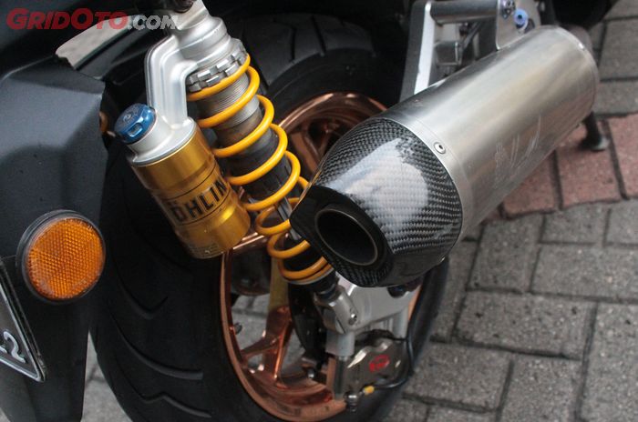 Yamaha XMAX pakai knalpot racing custom maksimalkan performa