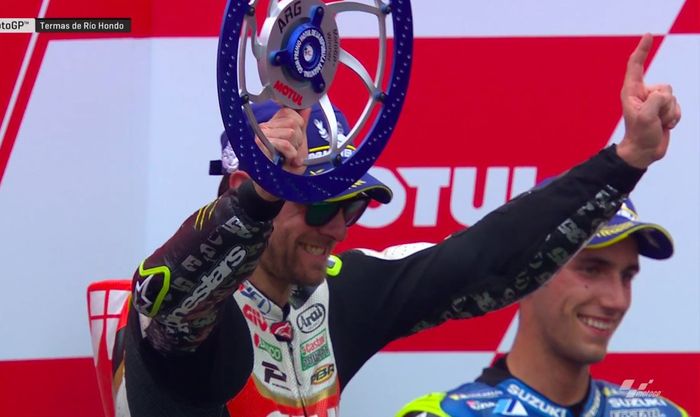 Cal Crutchlow memberi Honda kemenangan ke-750 di MotoGP Argentina