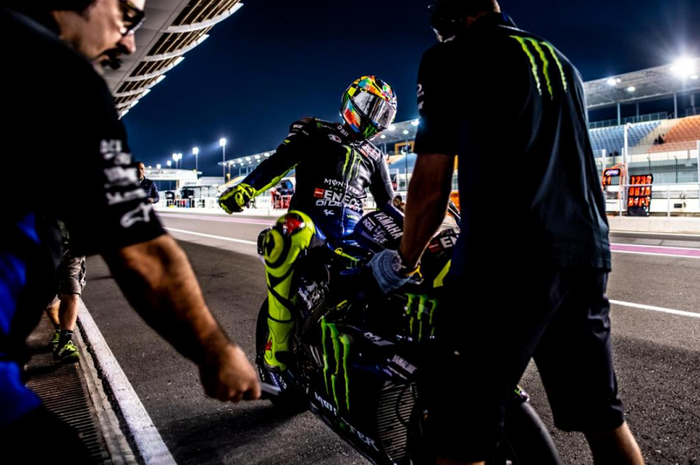 Valentino Rossi terjun bebas di FP2 MotoGP Qatar 2019