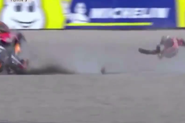 Crash Jorge Lorenzo, FP1 MotoGP Belanda