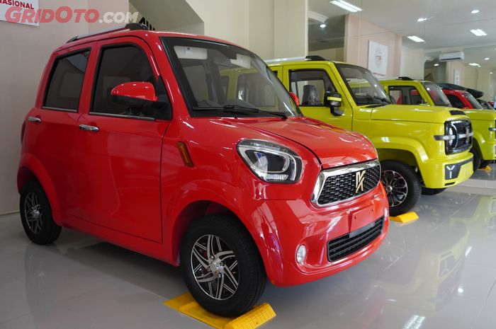 Mobil listrik murah Rp 85 juta Kurnia Motors K-Kooper (merah)