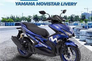 Mantap! Akhirnya YIMM Hadirkan Yamaha Aerox dengan Livery Movistar MotoGP  Baru - GridOto.com