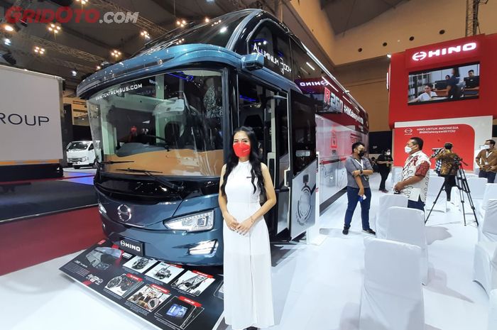 Hino Bus R260 berbodi alumunium dan fitur canggih dipamerkan di GIIAS 2021