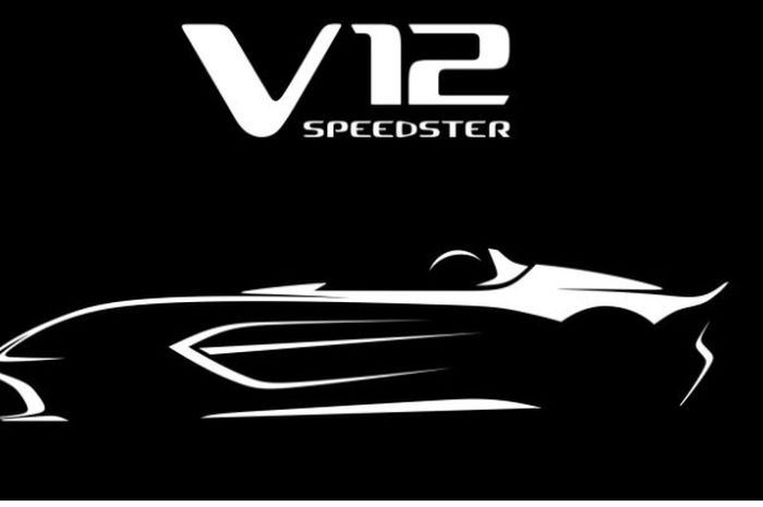 Teaser yang dirilis oleh Aston Martin untuk mobil barunya, V12 Speedster