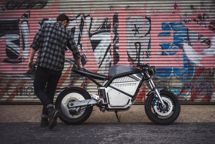 Motor listrik &ldquo;Yamaha Fazer 600&rdquo; bikinan Union Motion, dilansir oleh www.returnof thecaferacers.com