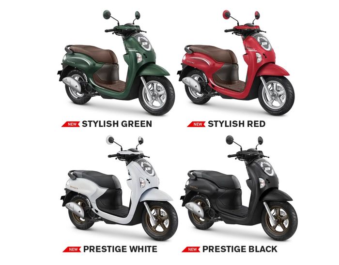 Pilihan warna Honda Scoopy Stylish dan Prestige