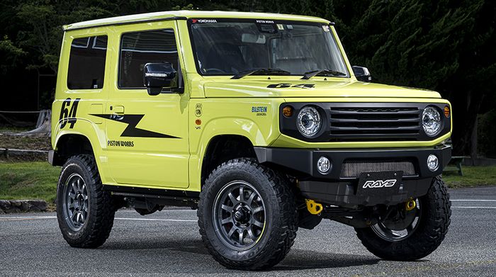 Tampilan kece Suzuki Jimny pasang pelek Rays A-LAP-J 2122 Limited Edition