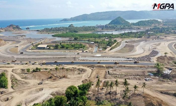 Potret sebagian proyek pembangunan Sirkuit Mandalika