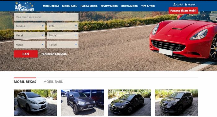 Situs jual beli mobil dengan harga bagus, Cintamobil.com menawarkan kemudahan dalam mencari mobil berkualitas
