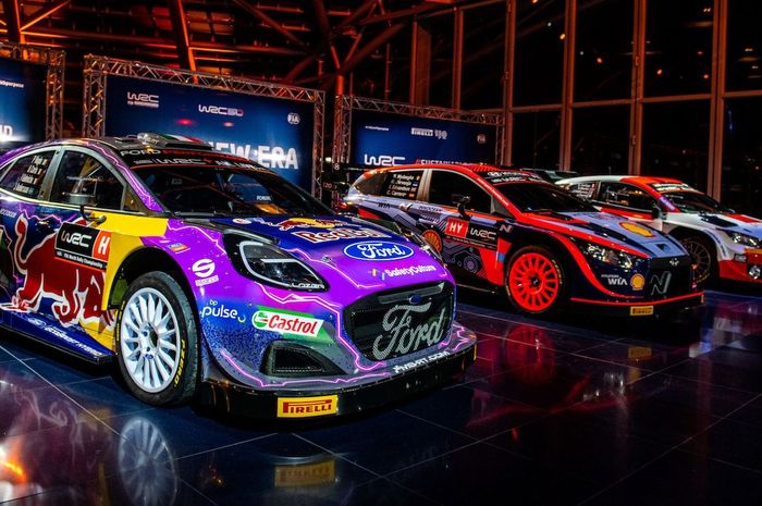 Mobil reli hybrid yang digunakan tiga tim di grup Rally1 pada kejuaraan dunia reli atau WRC 2022