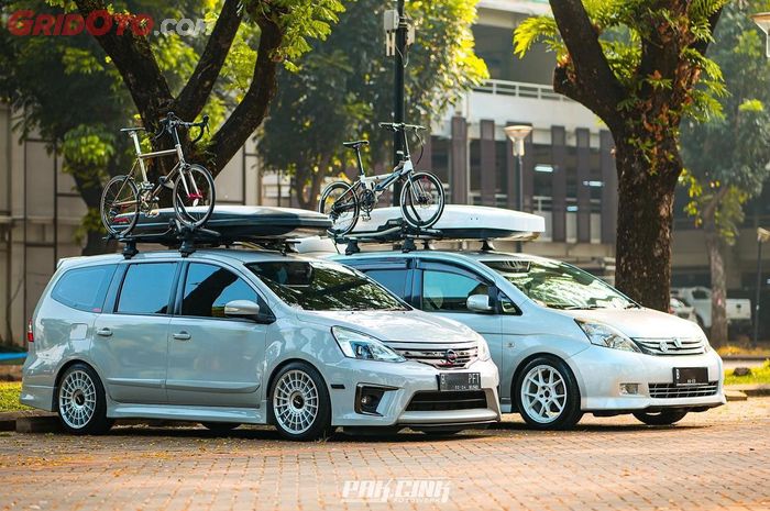 Tren bike rack di mobil kalcer