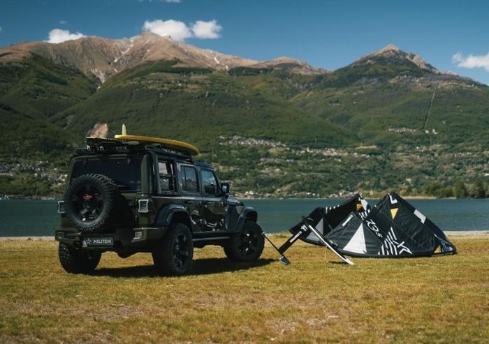 Modifikasi Jeep Wrangler JL hasil garapan bengkel Militem, Italia