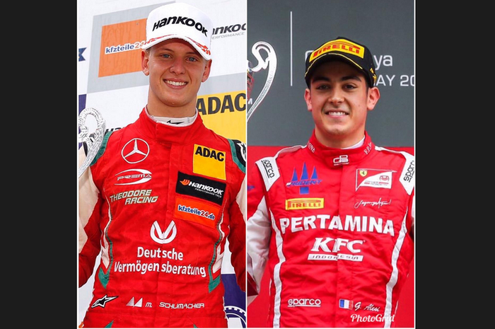 Dua anak pembalap F1, Mick Schumacher dan Giuliano Alesi akan saling bersaing di balap F2 2019