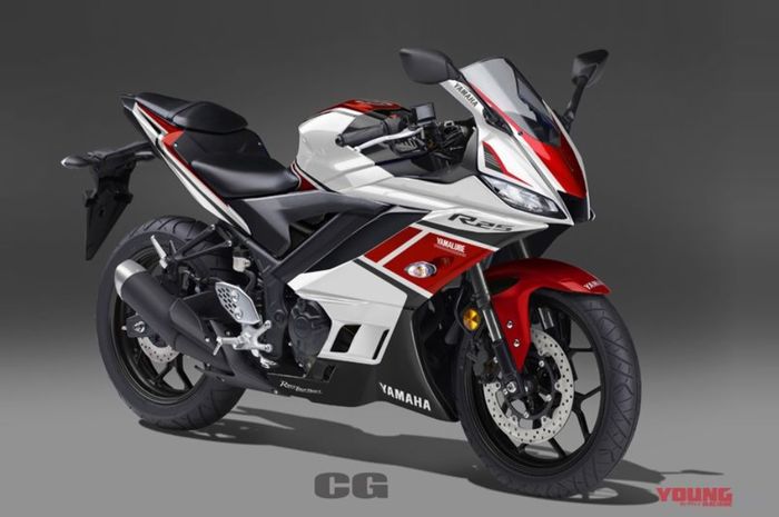 Yamaha R25 facelift dengan livery 50th anniversary Yamaha