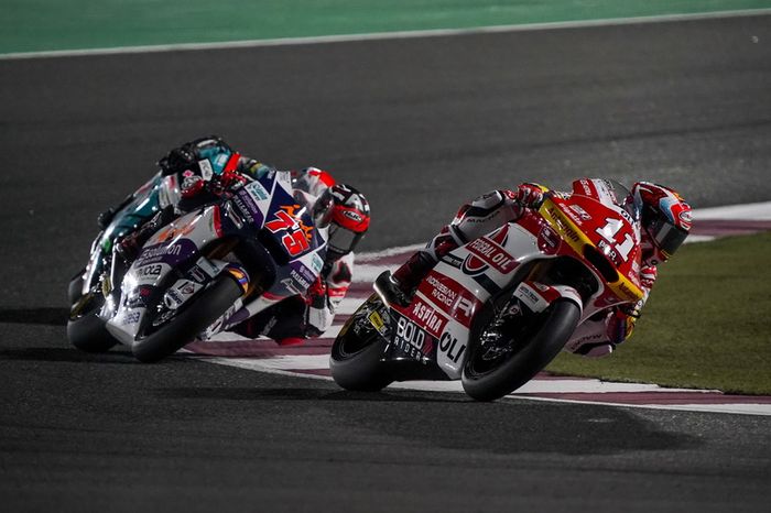 Nicolo Bulega mengaku melakukan start bagus di Moto2 Qatar 2021, tapi menghadapi kendala pada bagian belakang motornya