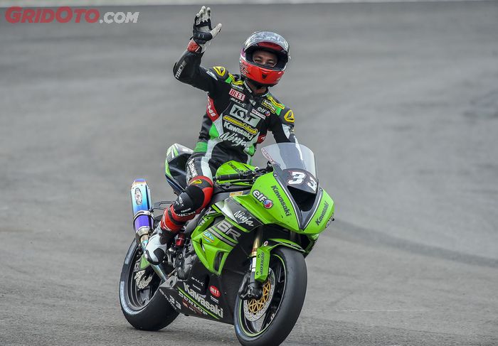 Ahmad Yudhistira amankan podium ketiga race 1 kelas SS600 ARRC Thailand