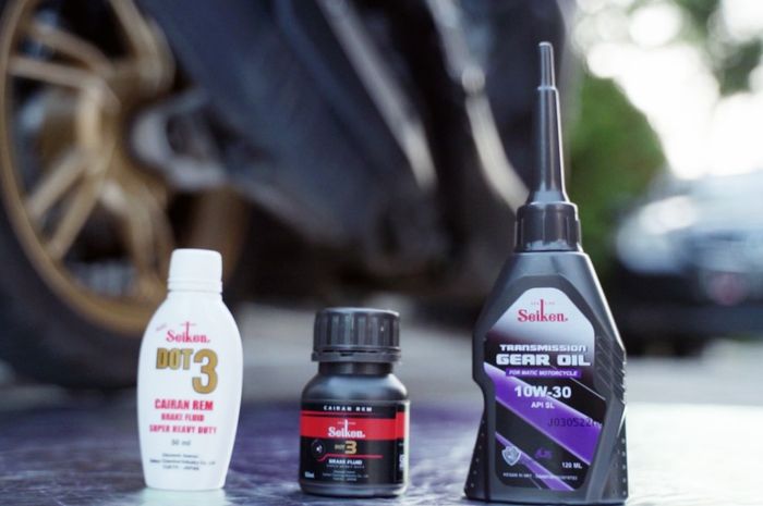 Seiken hadirkan dua produk baru Seiken Motorcycle Gear Oil 10W-30 dan Seiken Brake Fluid DOT-3 50 ml