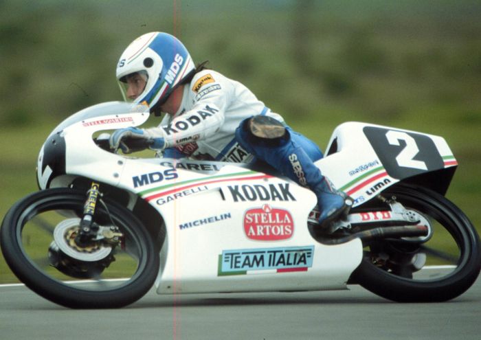 Gresini Racing terinspirasi dari corak yang pernah dipakai mendiang Fausto Gresini saat menjuarai kelas 125cc bersama Garelli tahun 1987