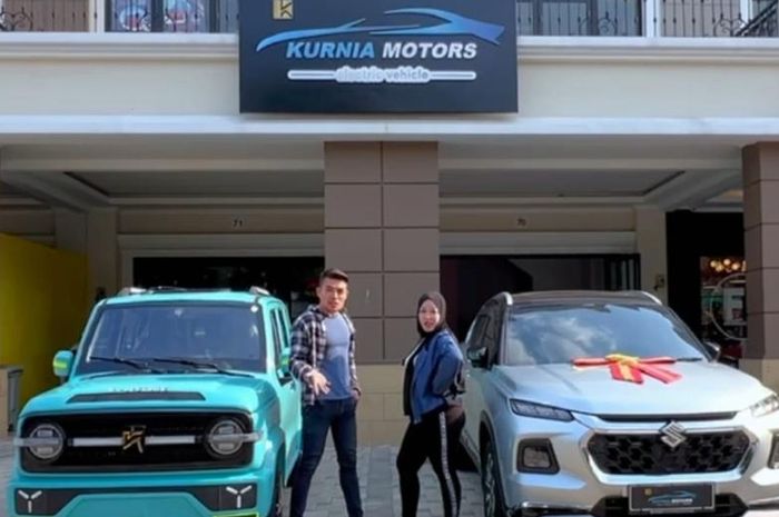 Promo akhir tahun Kurnia Motors, beli mobil listrik murah dapat Suzuki Grand Vitara.