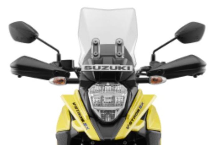 penampakan headlamp motor adventure 250 cc baru Suzuki V-Storm SX.