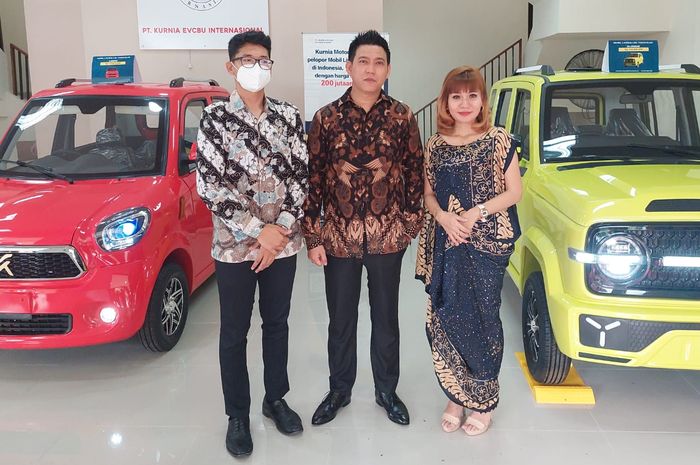 Kurnia Motors meluncurkan tiga mobil listrik murah yakni K-Kooper, K-Blade Series, dan KX-Upgrade