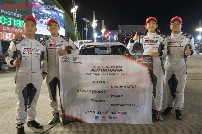 Enam gelar dibawa pulang oleh tim TGRI di ajang Kejurnas Autokhana 2025