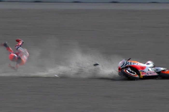 Alami crash kecepatan tinggi di sesi FP2 MotoGP Indonesia 2022, begini kondisi  terbaru Marc Marquez