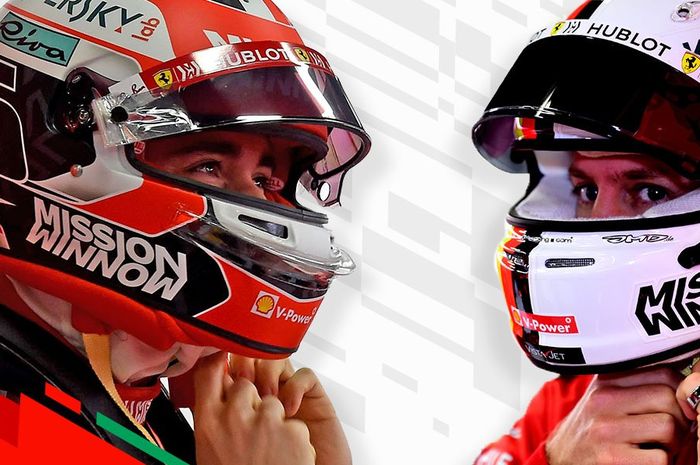 Charles Leclerc dan Sebastian Vettel, andalan tim Ferrari di musim balap F1 2019