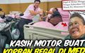 Seorang Ibu di Medan Viral Usai Jadi Korban Begal, Baim Wong datang Gantikan Motornya