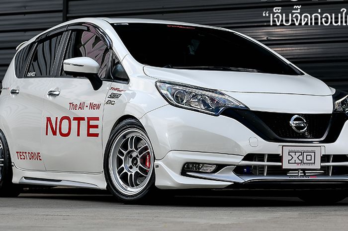 Modifikasi Nissan Note e-Power dengan tampilan racing