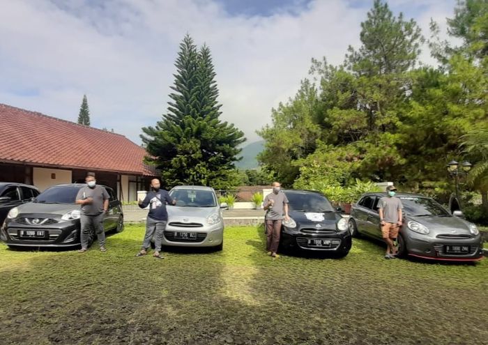 Temu kangen Nissan March Indonesia (March-I) Chapter Depok-Pamulang selama masa pandemi.