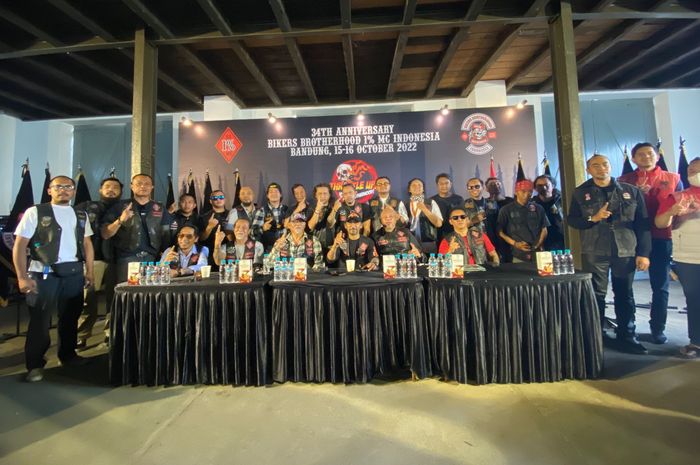 Preskon persiapan ulang tahun Bikers Brotherhood 1% MC Indonesia ke 34 tahun