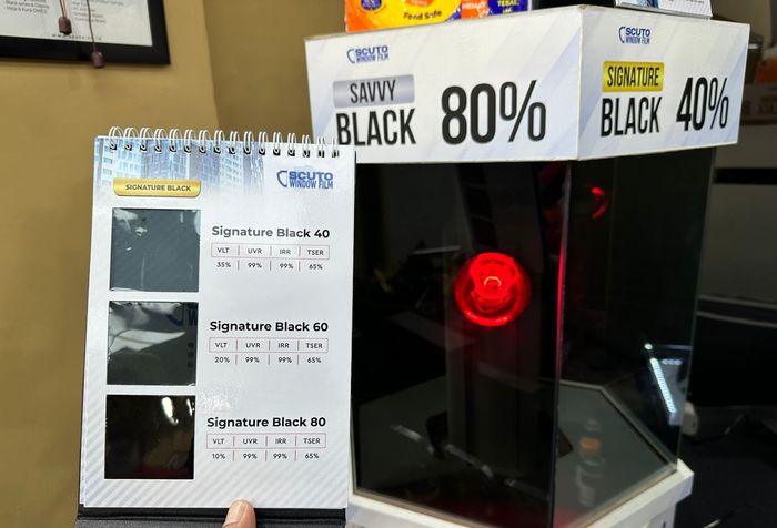 Scuto Window Film berbahan Ceramic Film tersedia dua varian